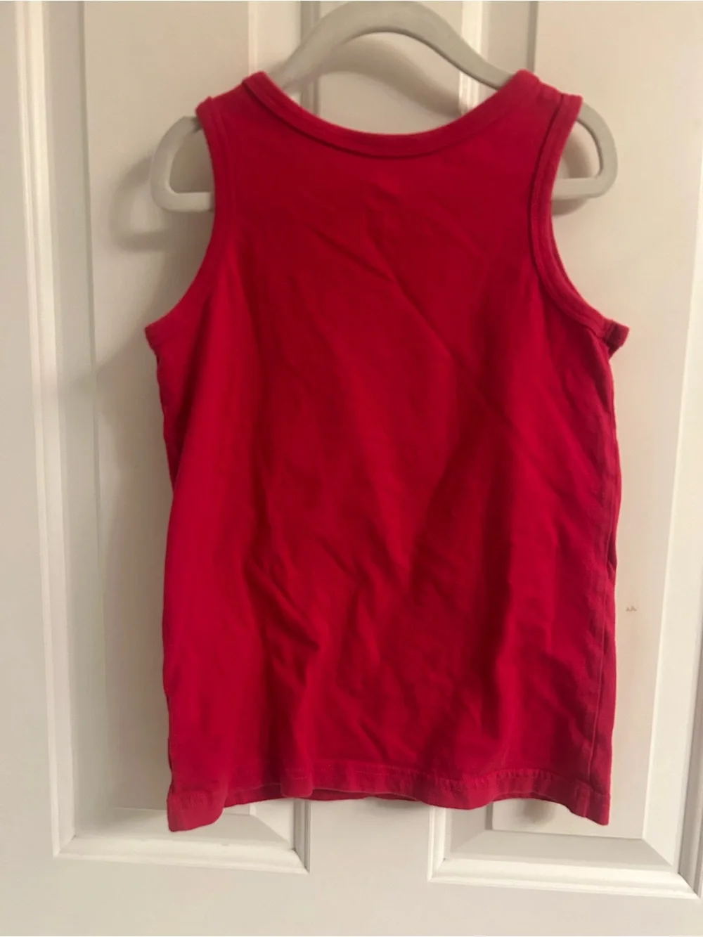 Boys The Children's Place Red Tank Top with Baseball Graphic